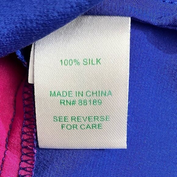 Lilly Pulitzer 100% Silk Blouse / SZ: S / NWOT - Picture 6 of 7